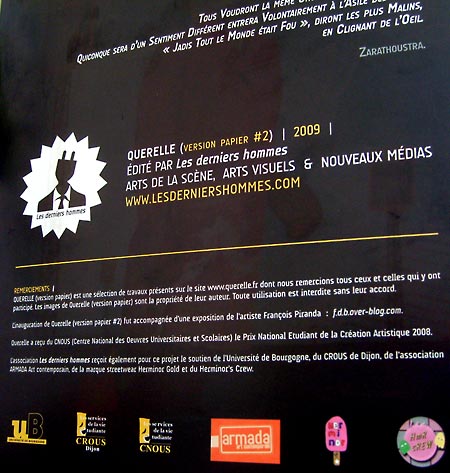 Querelle # 2 Querelle # 2, juin 2009.