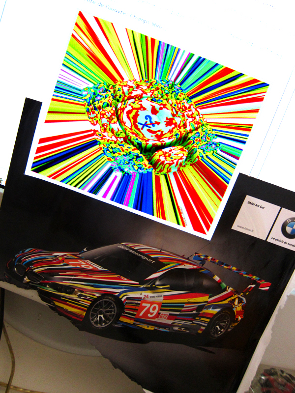 Champs libres versus Koons BMW art car.