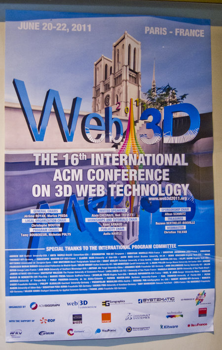 Affiche Web3D conférence 2011 Paris